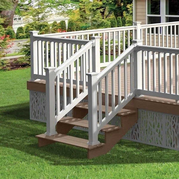 7 white vinyl stair railing 7 white vinyl stair railing